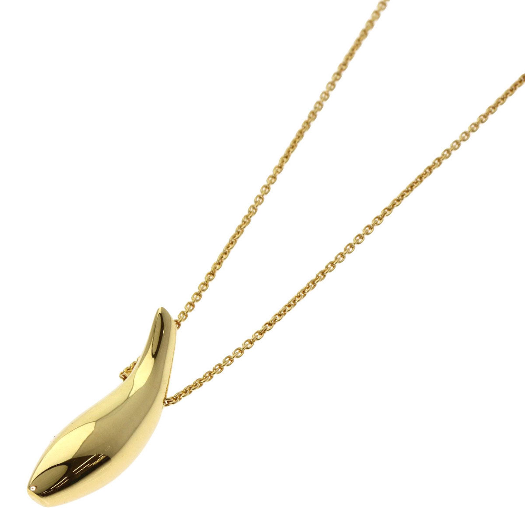 Tiffany Fish Drop Necklace in 18K Yellow Gold for Women. TIFFANY & Co.