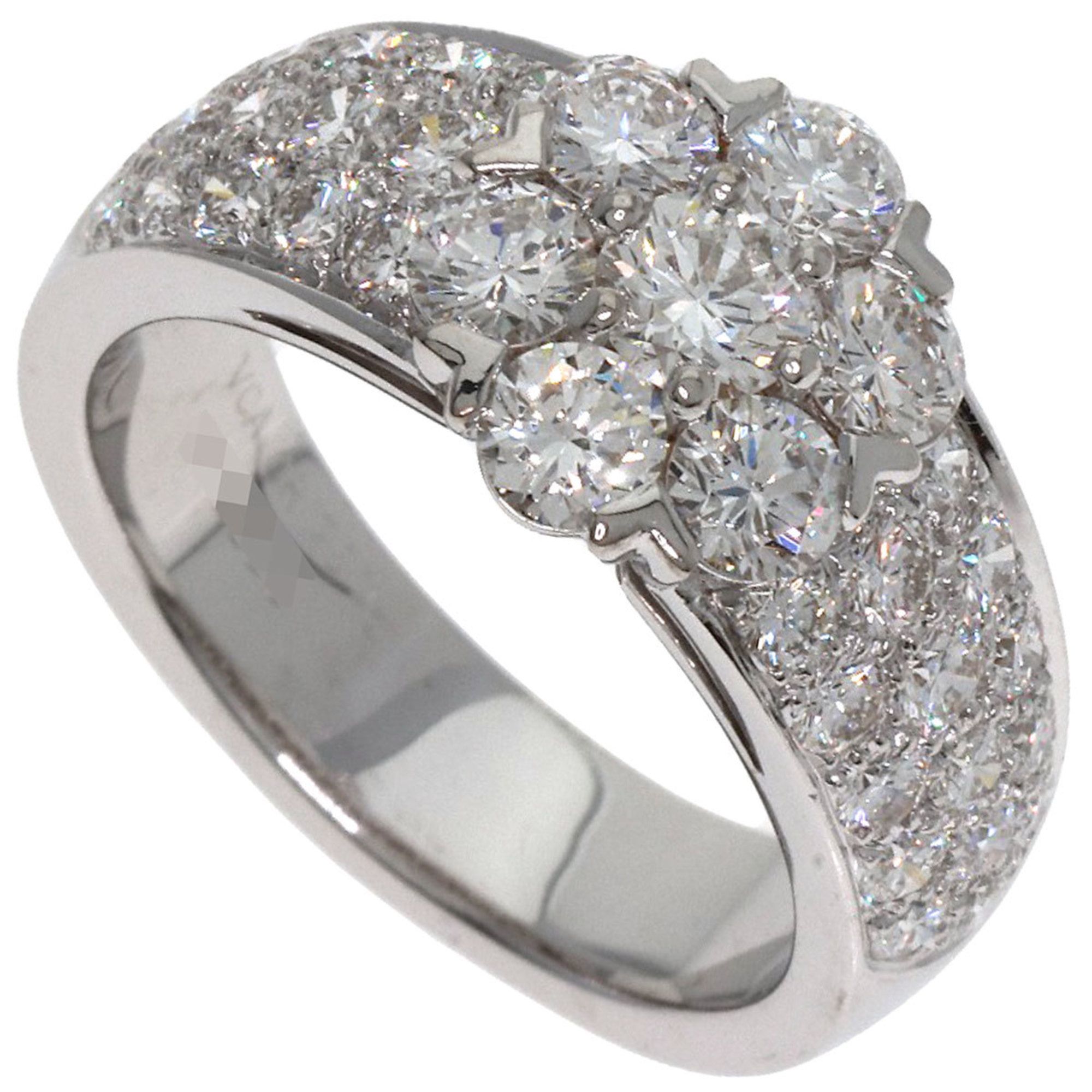 Van Cleef & Arpels Fleurette Diamond Ring in 18K White Gold for Women