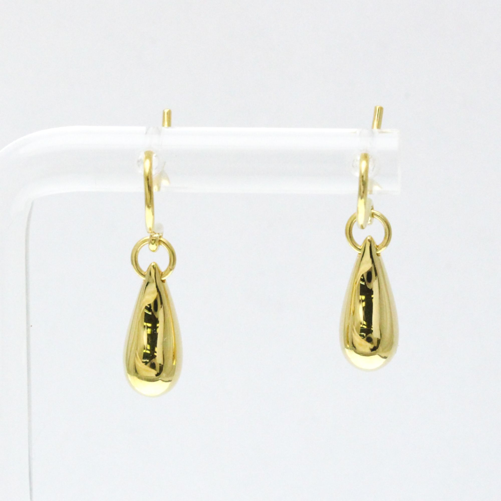 Tiffany Teardrop Earrings No Stone Yellow Gold (18K) Drop Earrings Gold