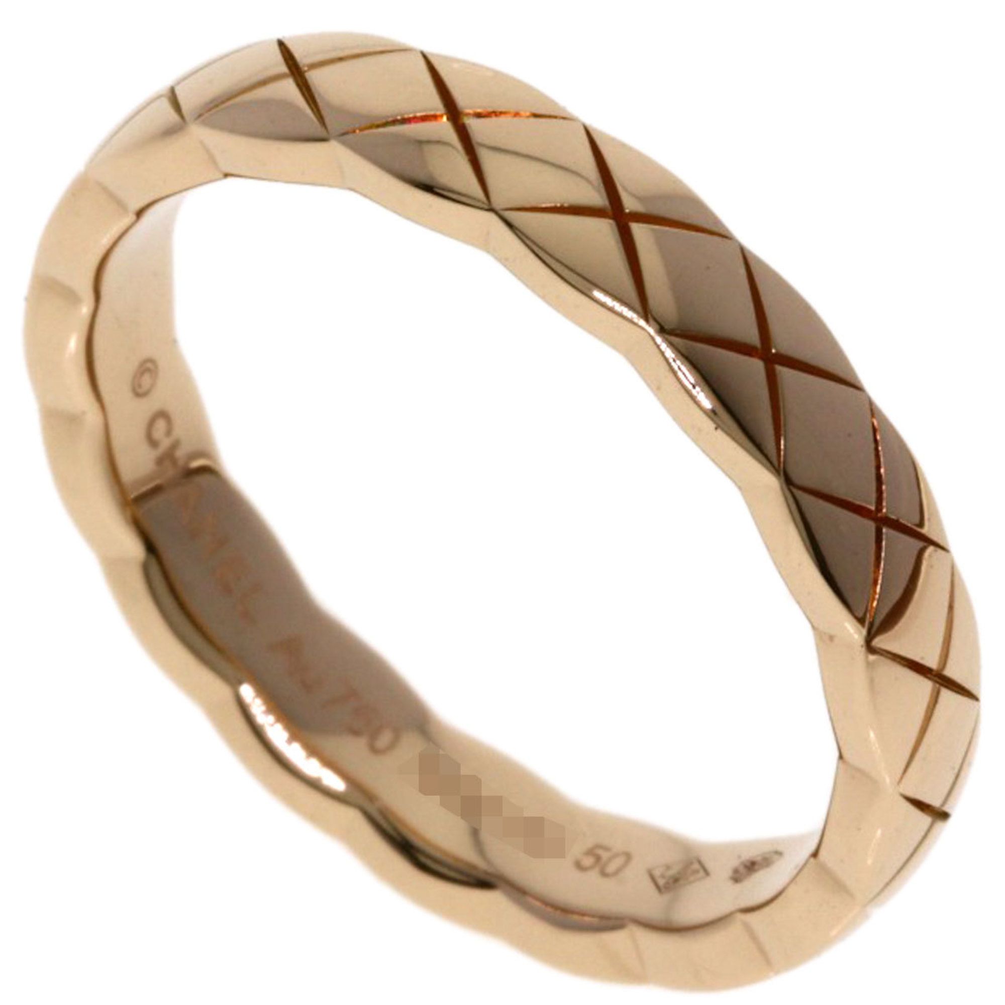 CHANEL Coco Crush Mini Model #50 Ring, 18K Pink Gold, Women's