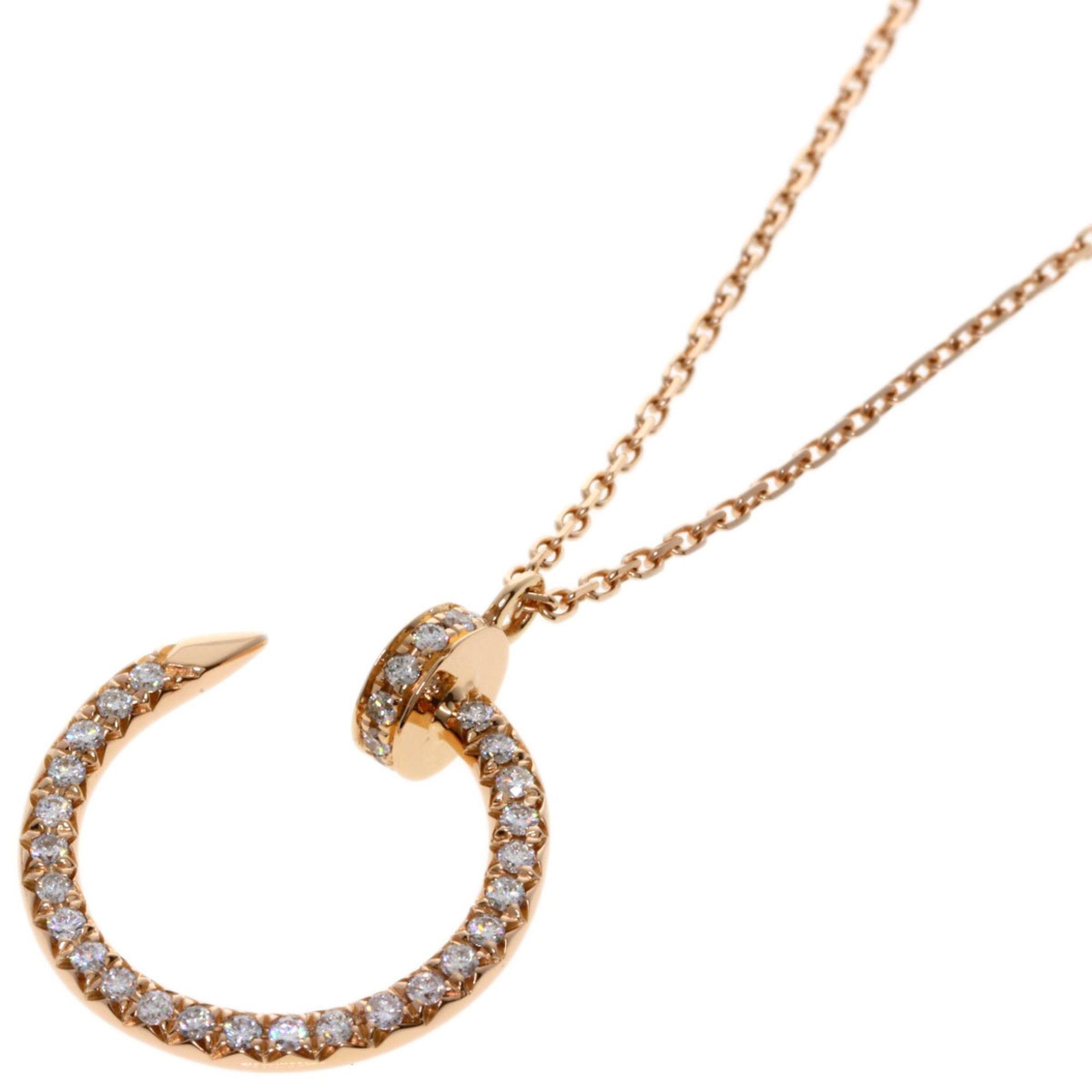 Cartier Juste Uncre Diamond Necklace in 18K Pink Gold for Women