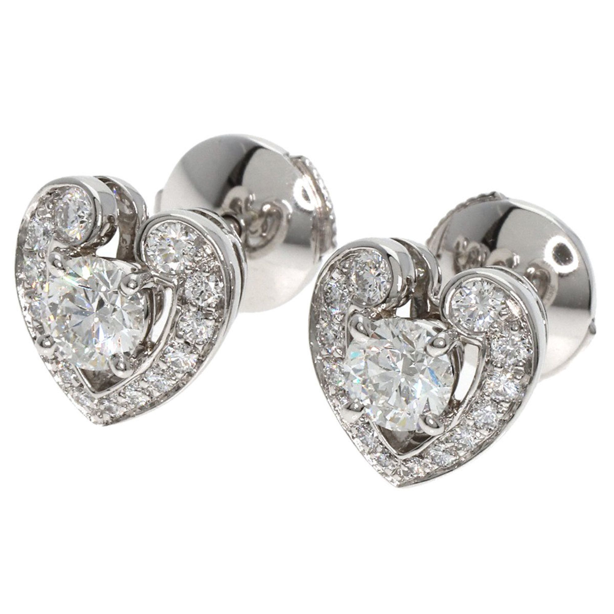 Cartier Your Mine Diamond Earrings Platinum PT950 K18WG Women's CARTIER