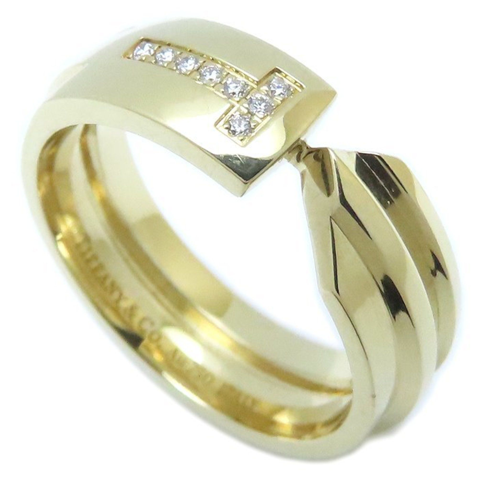 TIFFANY & Co. Tiffany Modern Key Ring with Diamond in 18K Yellow Gold, 294167