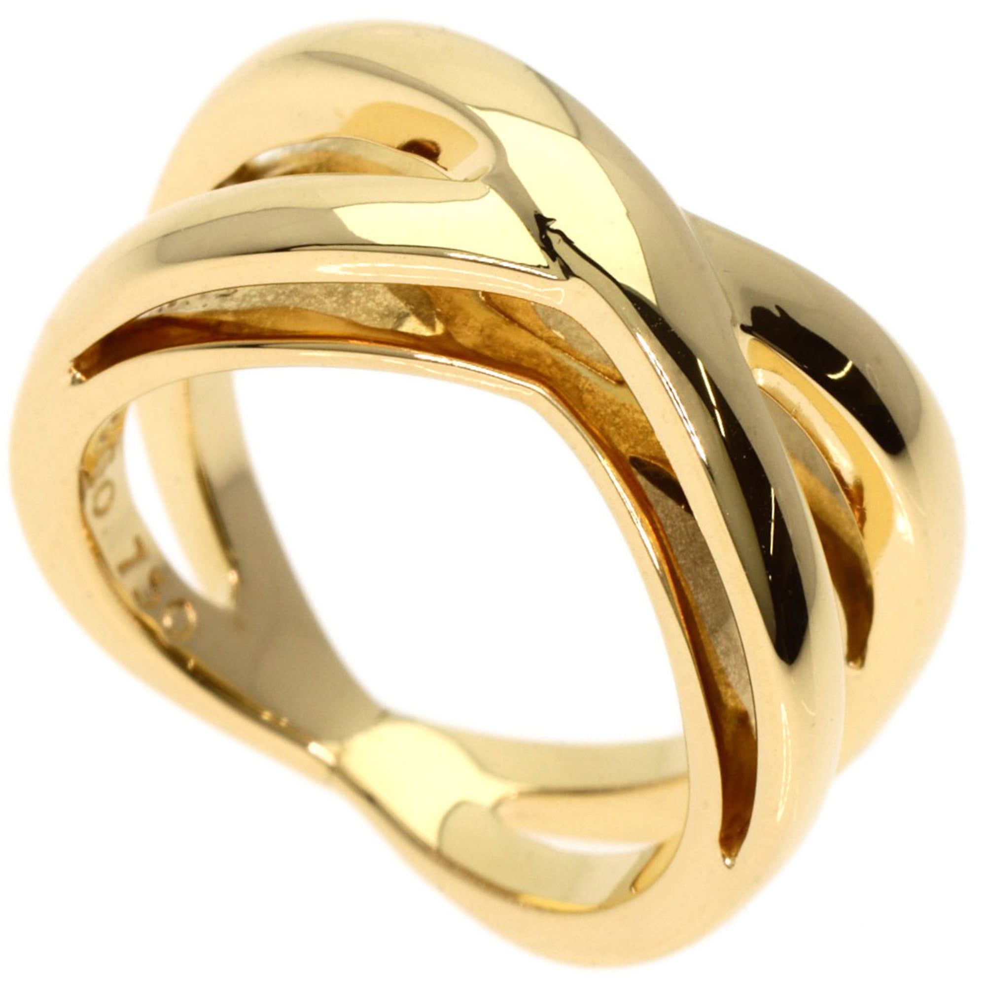 Tiffany Cross Ring, 18K Yellow Gold, Women's
