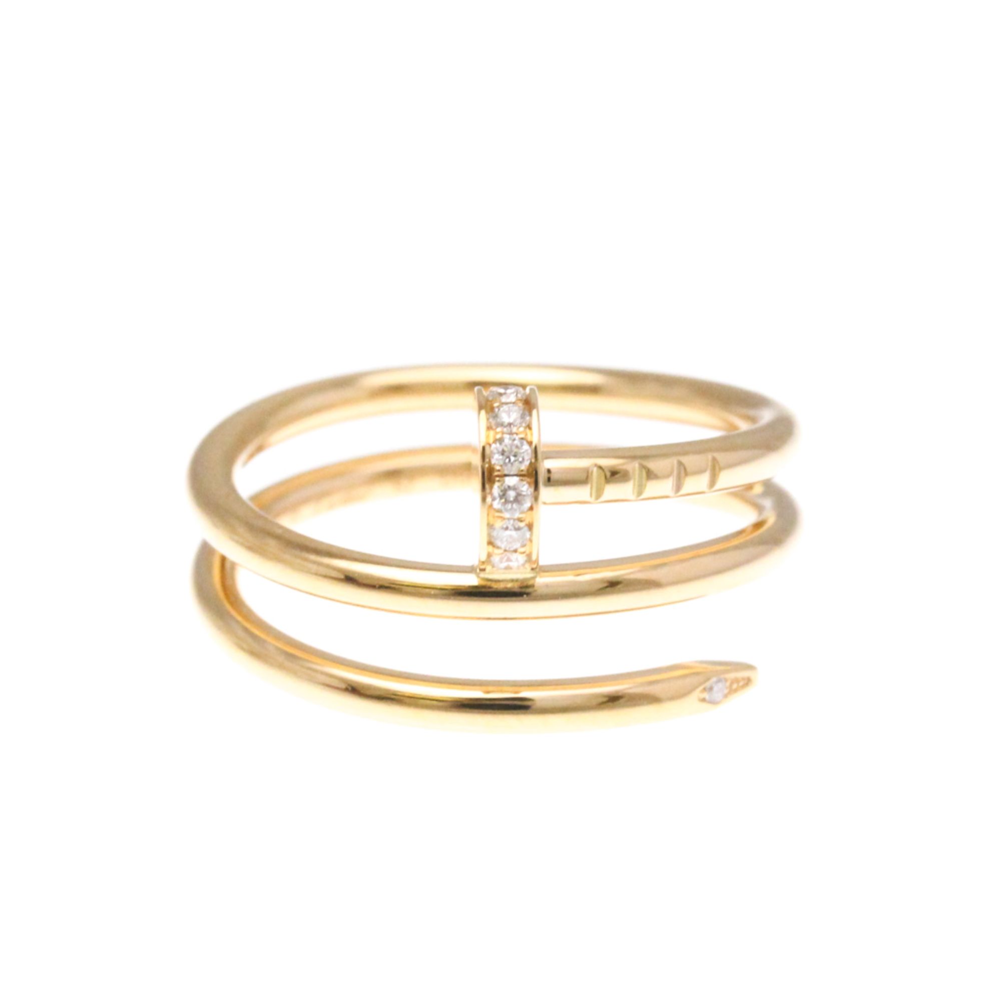 Cartier Juste Un Clou Double Diamond Ring Pink Gold (18K) Fashion Diamond Band Ring Carat/0.08 Pink
