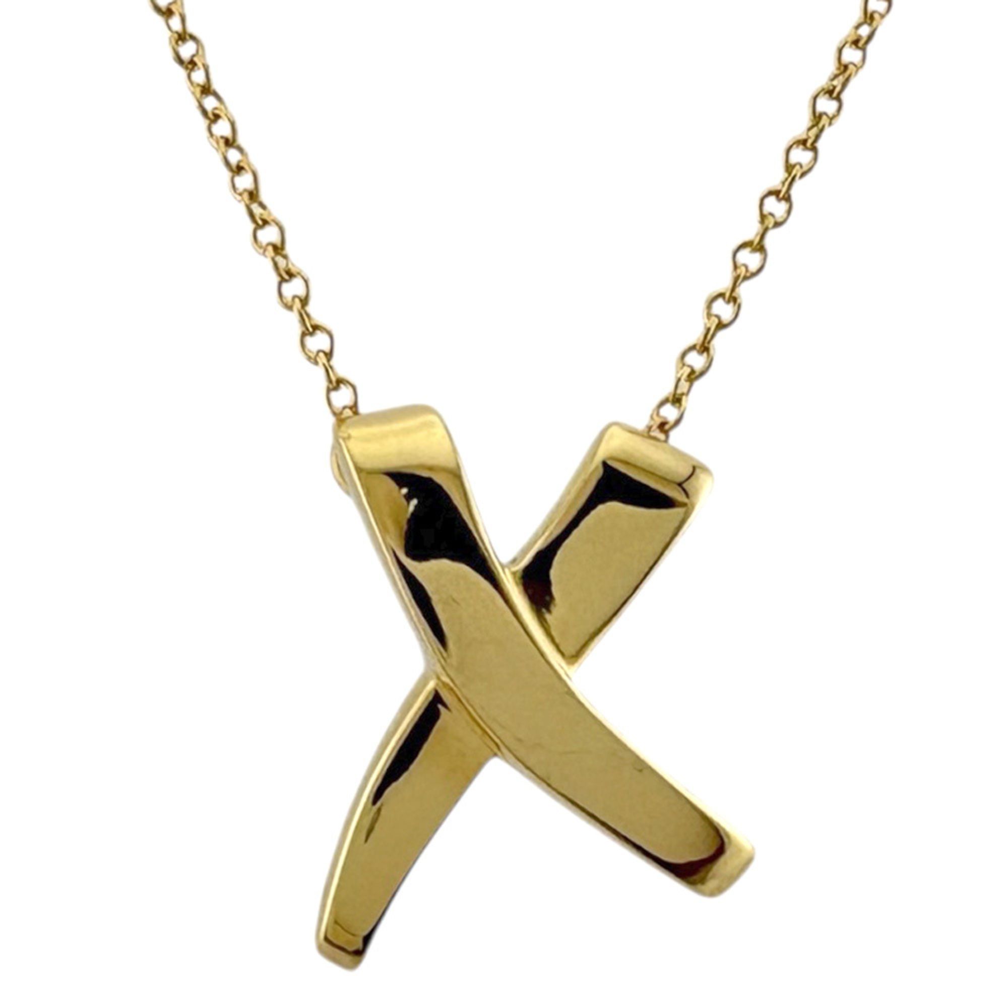Tiffany Kiss Necklace, & Co., 18k Gold, Women's, Pre-owned