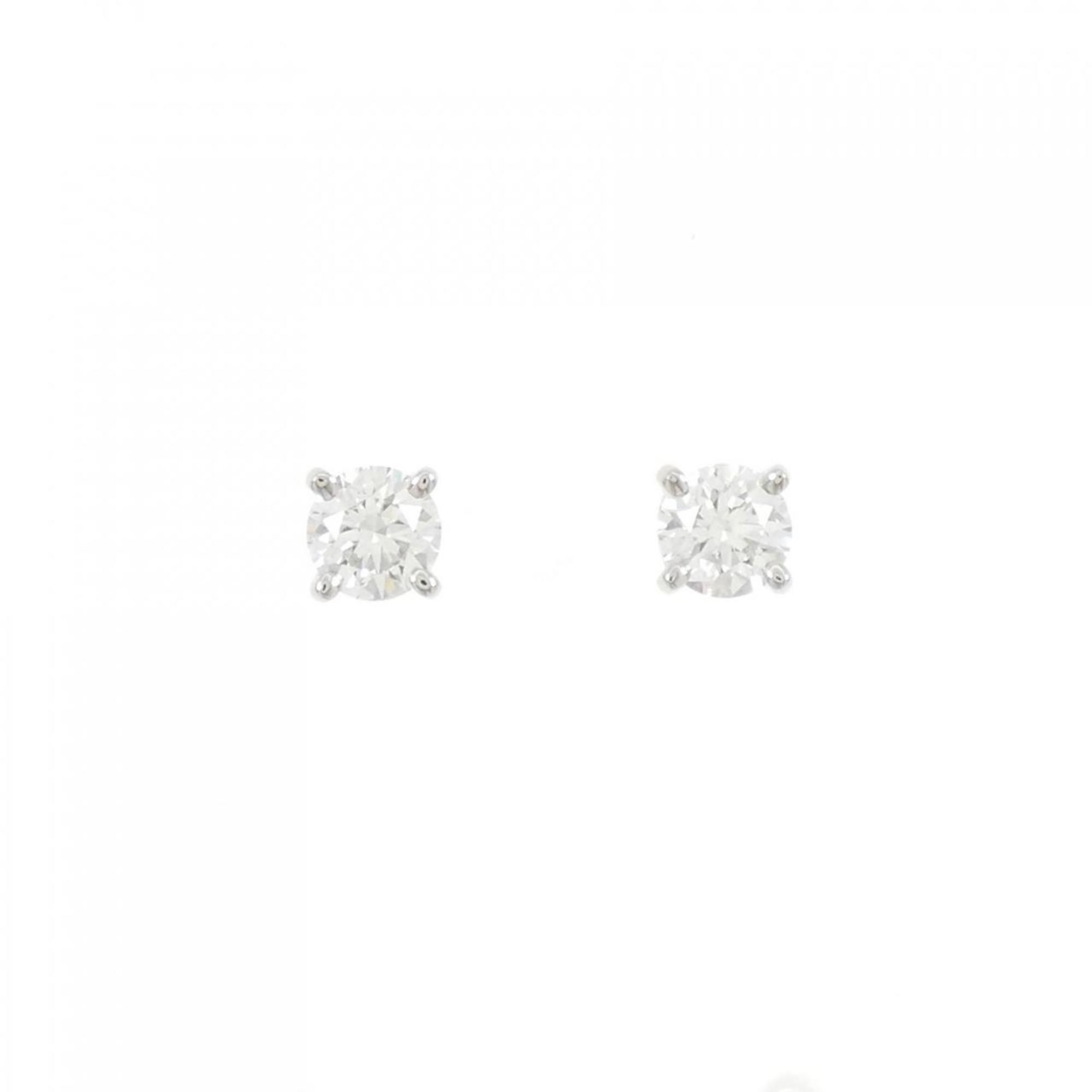 Tiffany Solitaire Earrings 0.51CT 0.52CT I VVS2 EXT
