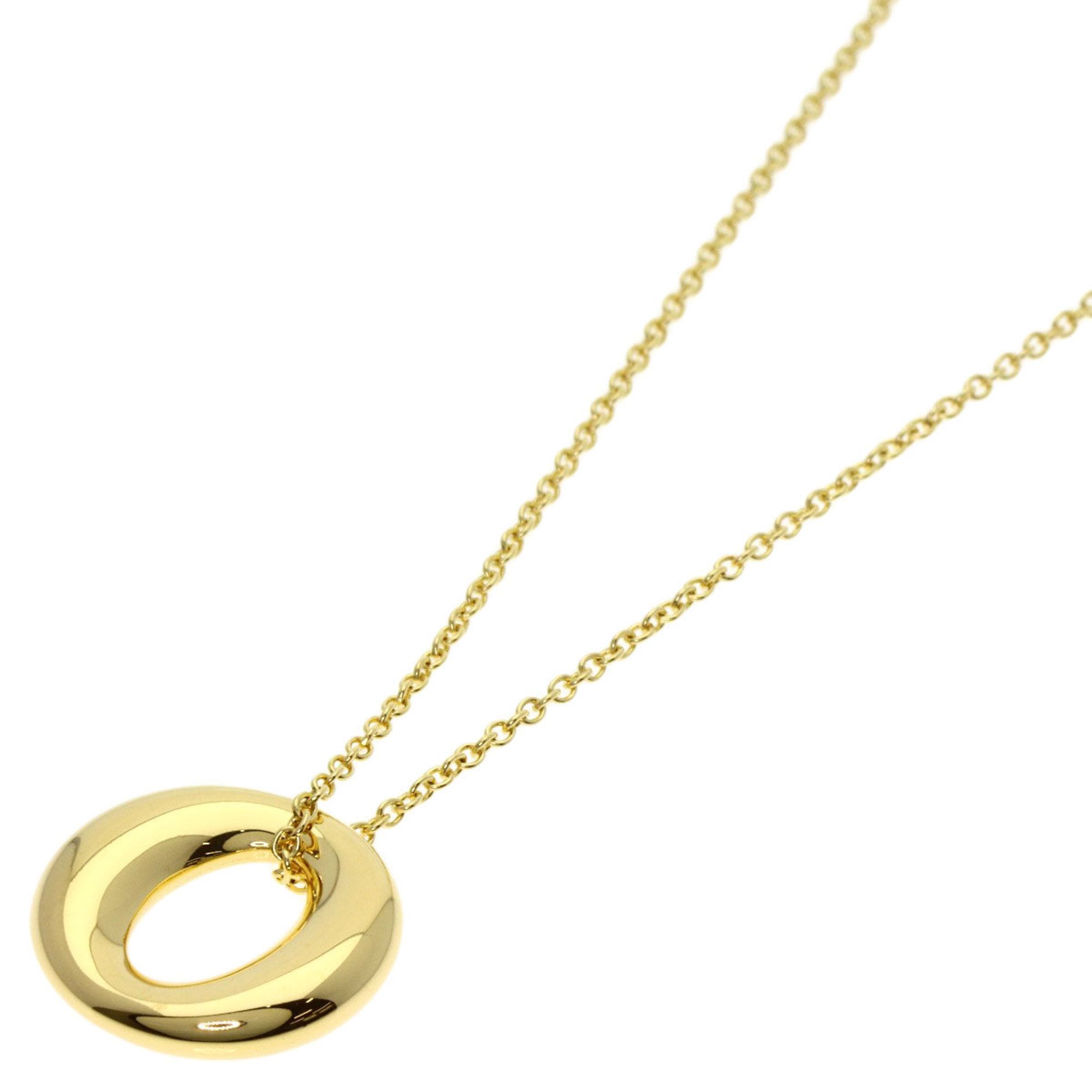 Tiffany & Co. Sebiana Open Circle Necklace in 18K Yellow Gold for Women.