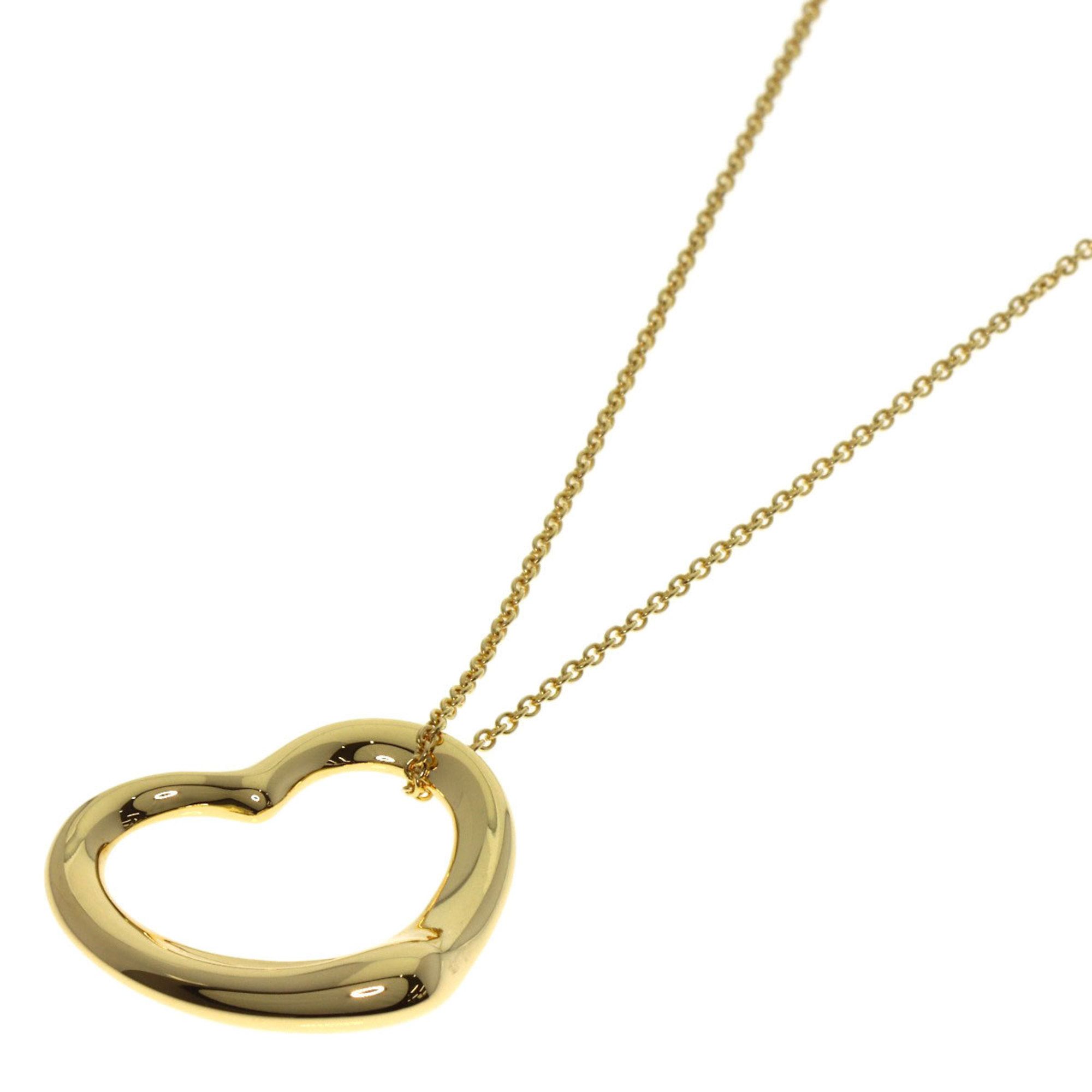 Tiffany & Co. Open Heart Necklace in 18K Yellow Gold for Women.