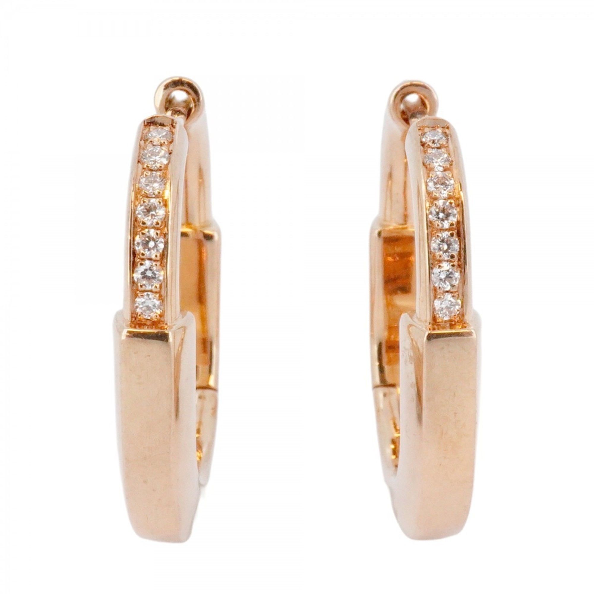 Tiffany Rock Earrings in 18K Pink Gold with Diamonds for Women