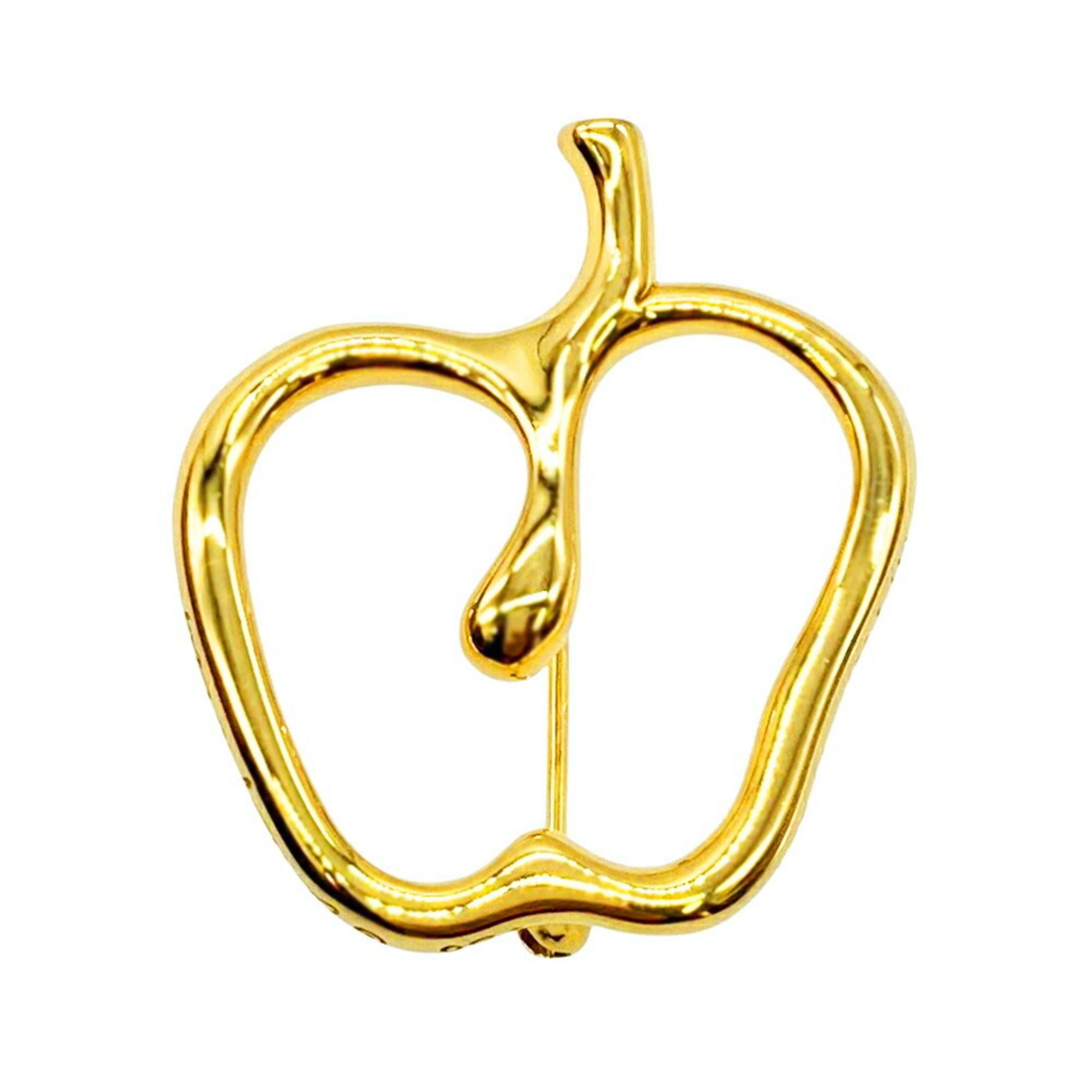 Tiffany & Co. Apple Brooch, 18K Yellow Gold, 9.8g, Elsa Peretti, Unisex