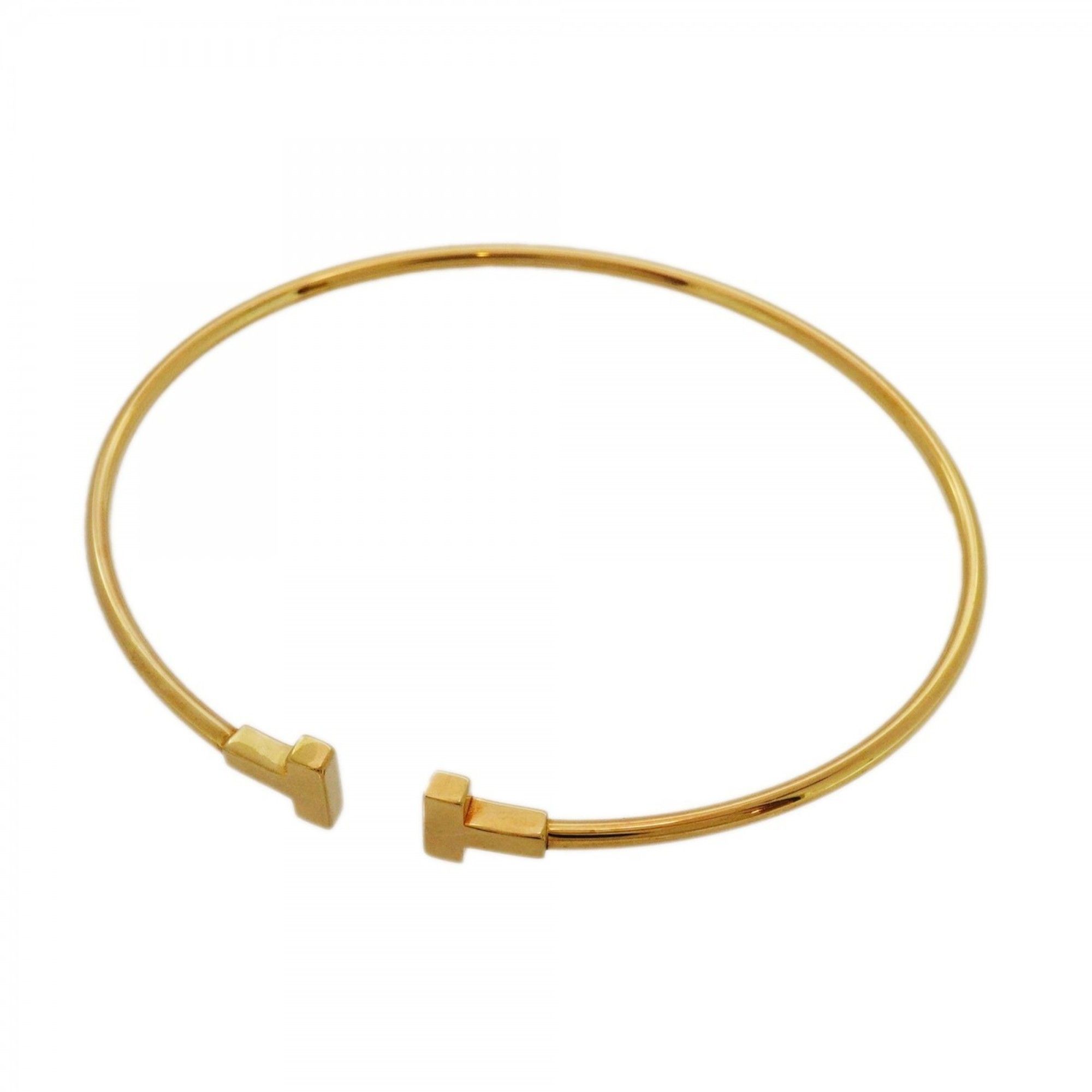 Tiffany Bangle T-Wire 18KYG Yellow Gold Women's