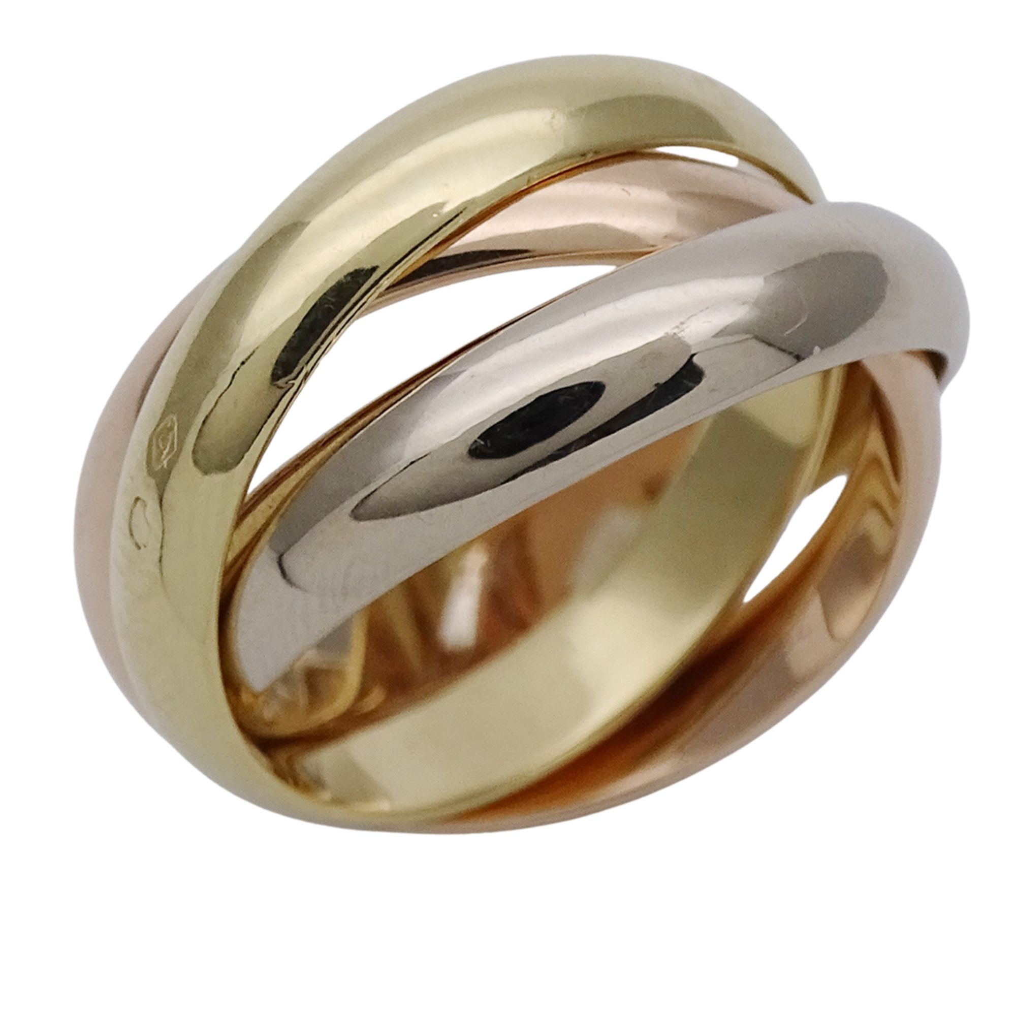 Cartier Trinity LM ring for men and women in 750PG, 750WG, or 750YG pink, white, yellow gold, size #