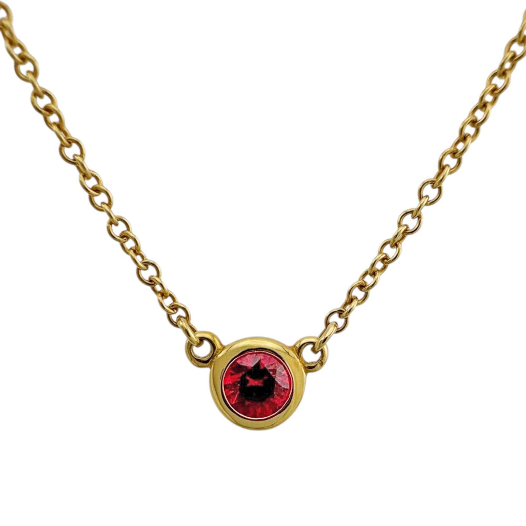 Tiffany & Co. Color by the Yard approx. 0.12ct Ruby Necklace for Women, TIFFANY