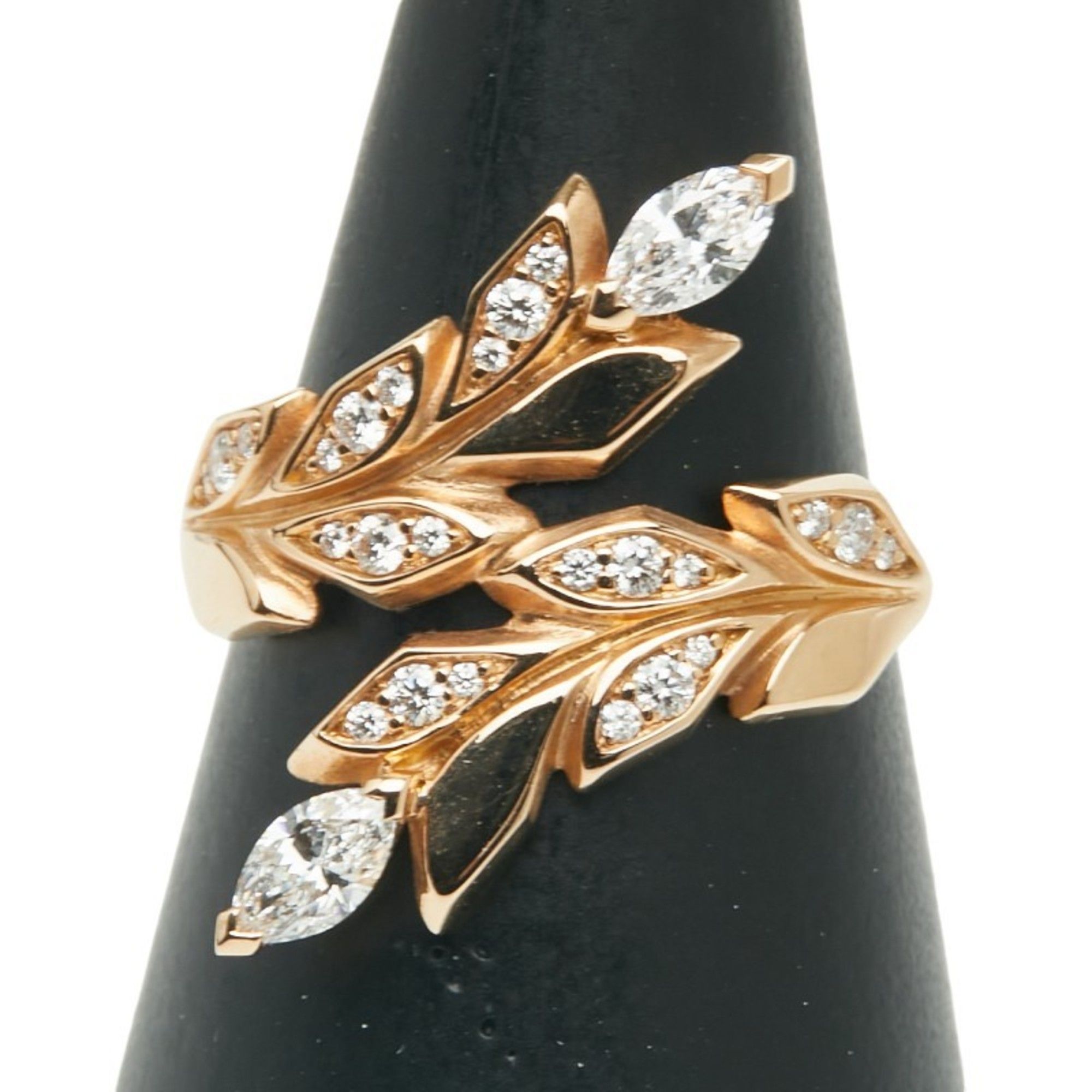 Tiffany & Co. Victoria Vine Bypass Ring in 18K Pink Gold for Women. TIFFANY