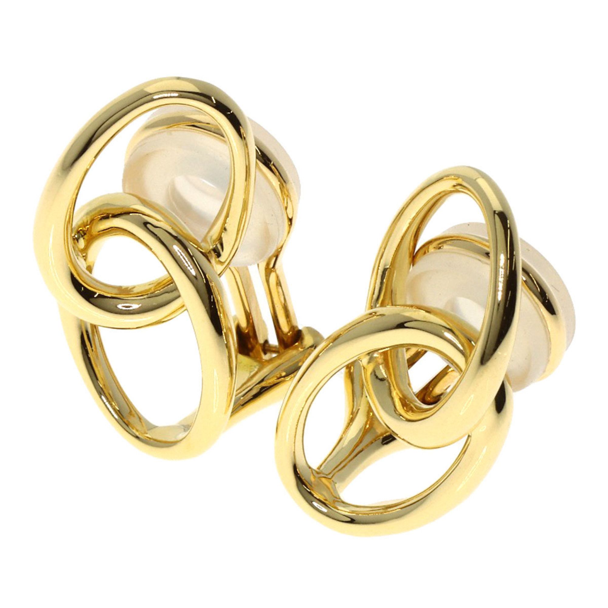 Tiffany double loop earrings in 18K yellow gold for women