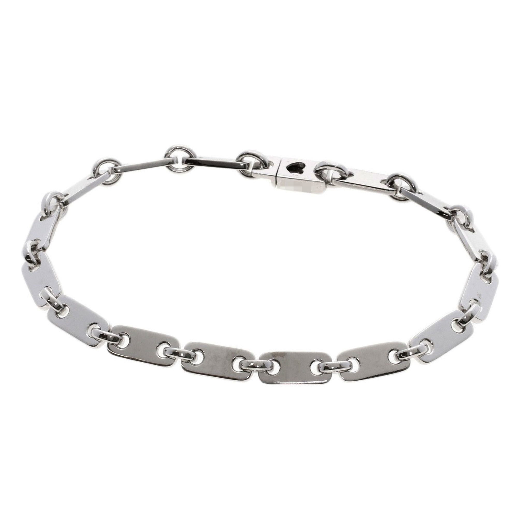 Cartier Fidelity Heart Bracelet (No Key) 18K White Gold Women's