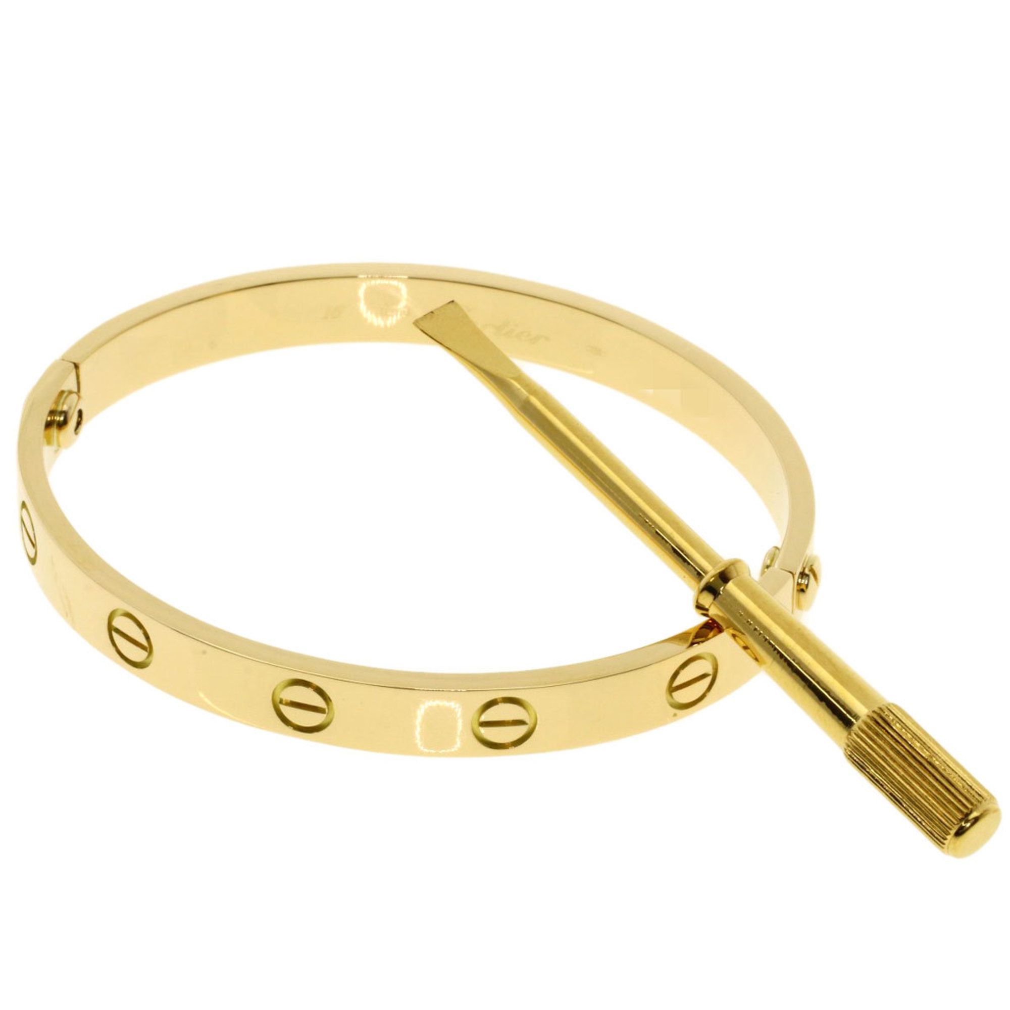 Cartier Love Bracelet with Screwdriver #16 in 18K Yellow Gold for Women
