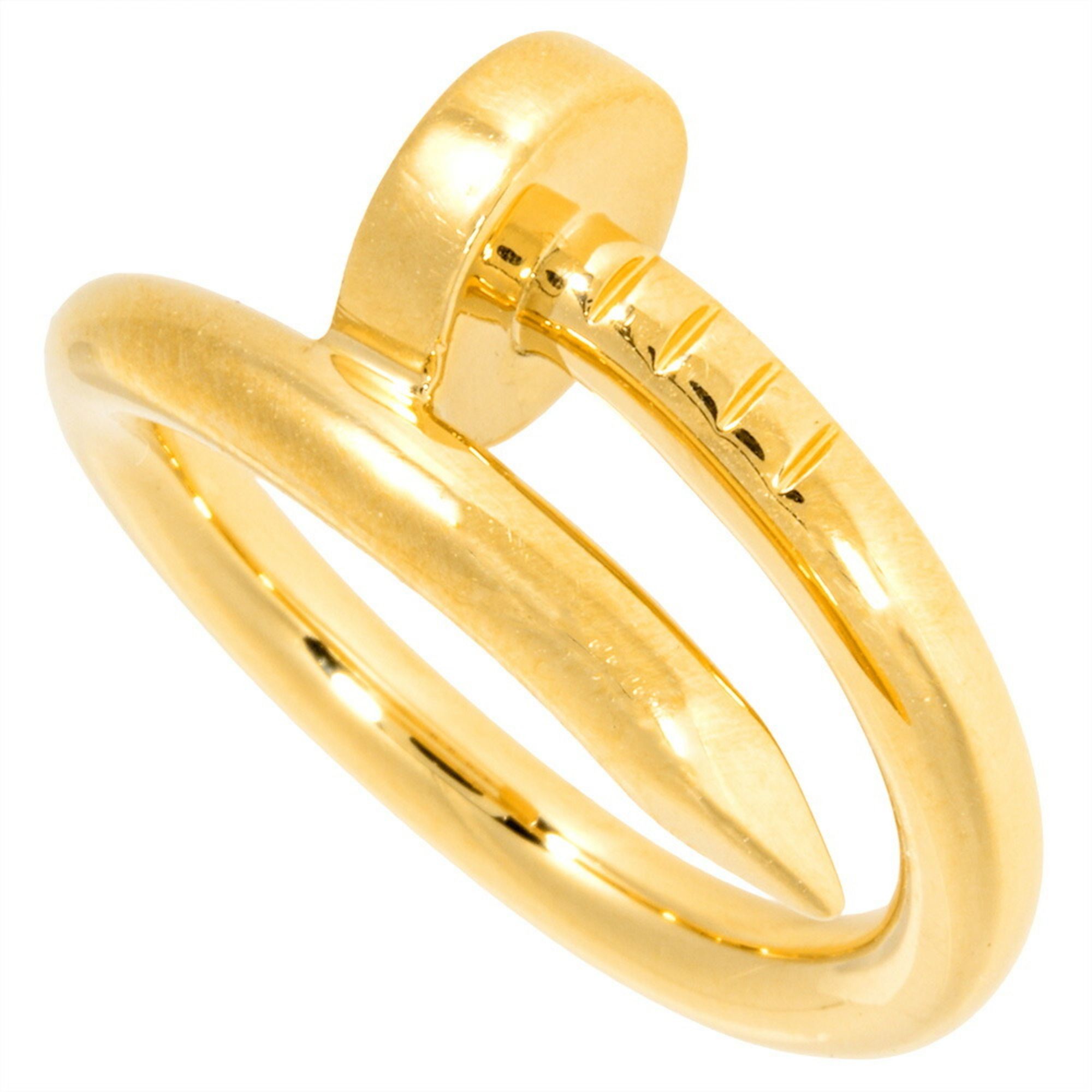 Cartier Juste un Clou Classic Model Ring #50 18KYG 8g 750 Women's