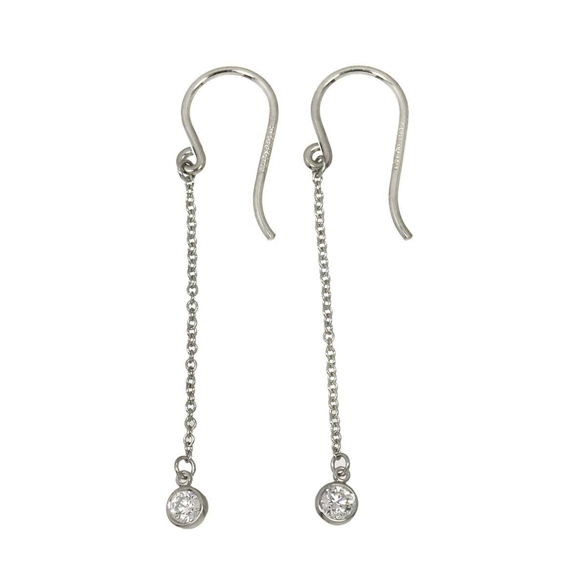 Tiffany & Co. By the Yard Diamond Earrings, Platinum