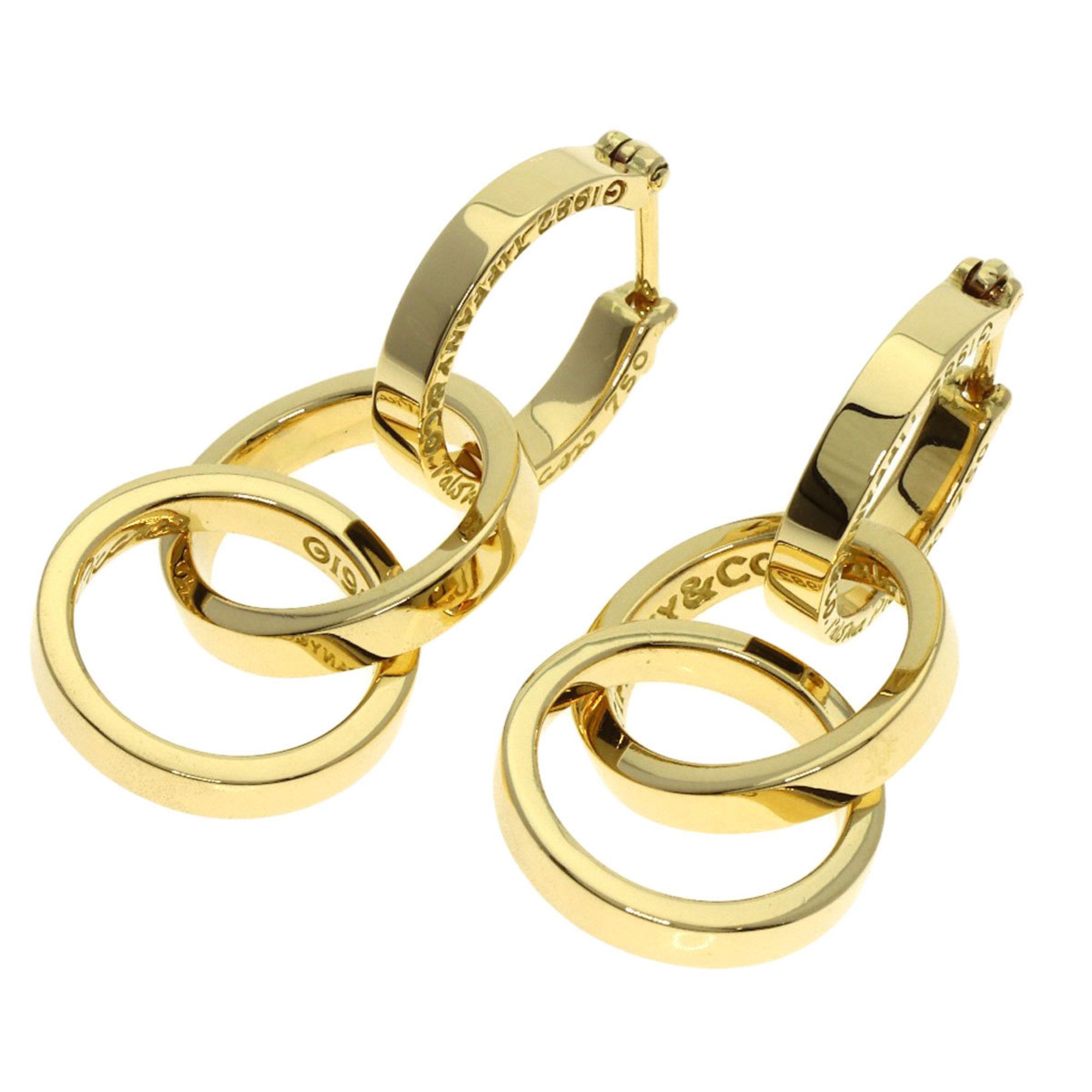 Tiffany & Co. Triple Circle Earrings in 18K Yellow Gold for Women.