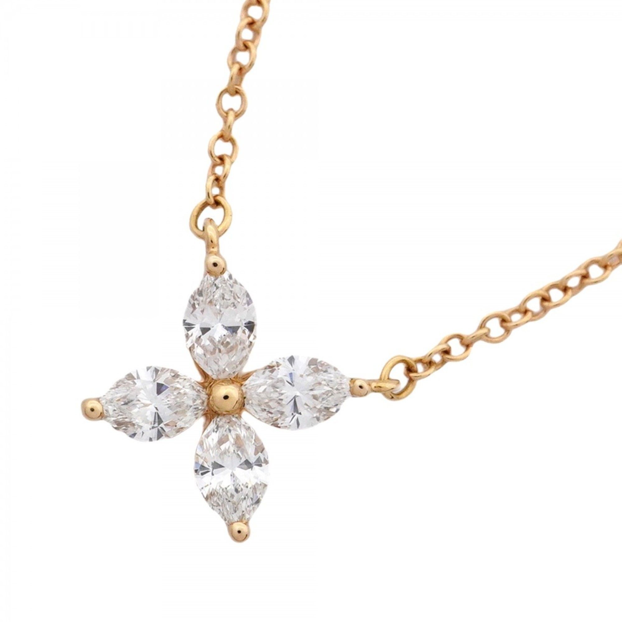 Tiffany Victoria Small Necklace in 18K Pink Gold with Diamonds for Women