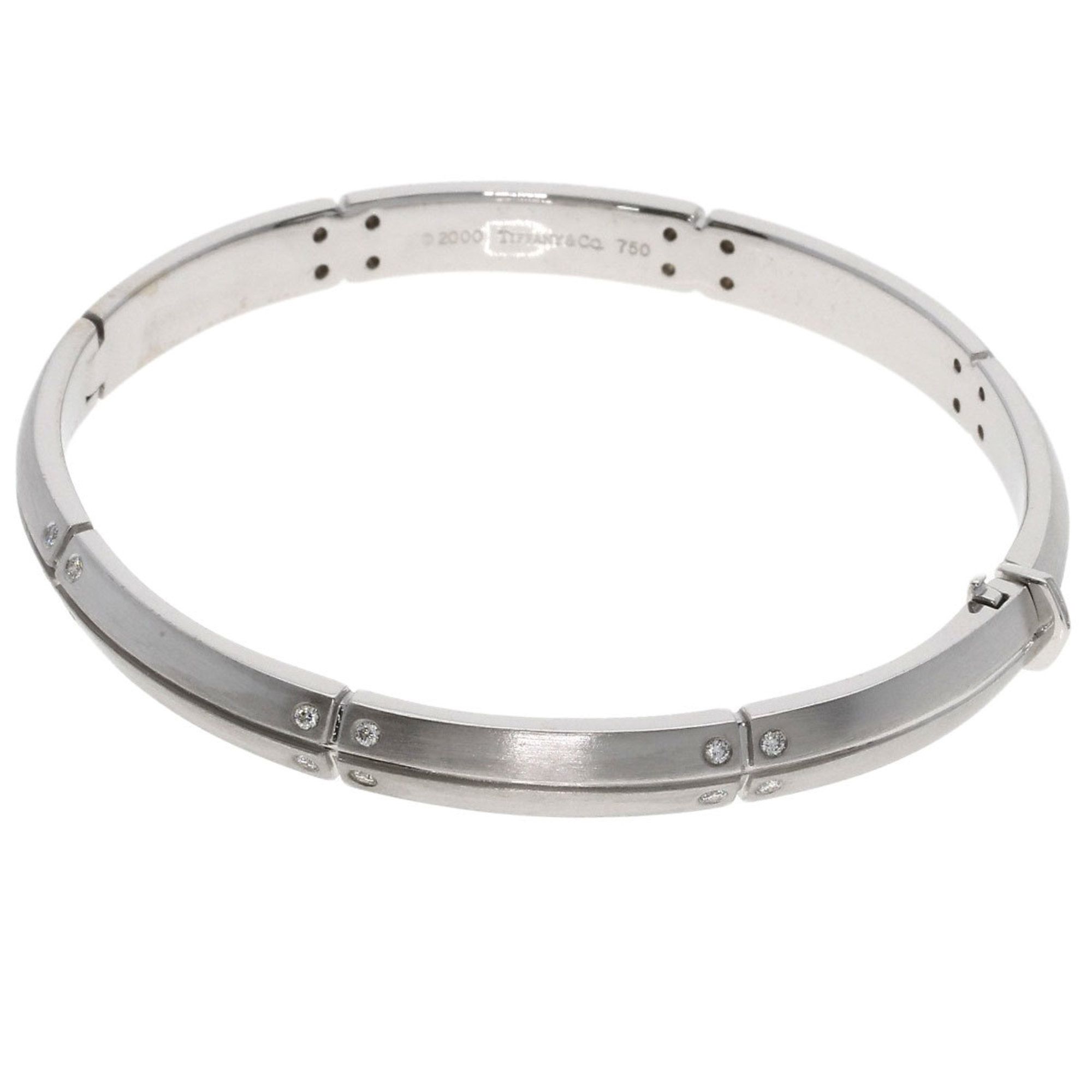 Tiffany Streamerica Diamond Bangle Bracelet in 18K White Gold for Women. TIFFANY & Co.