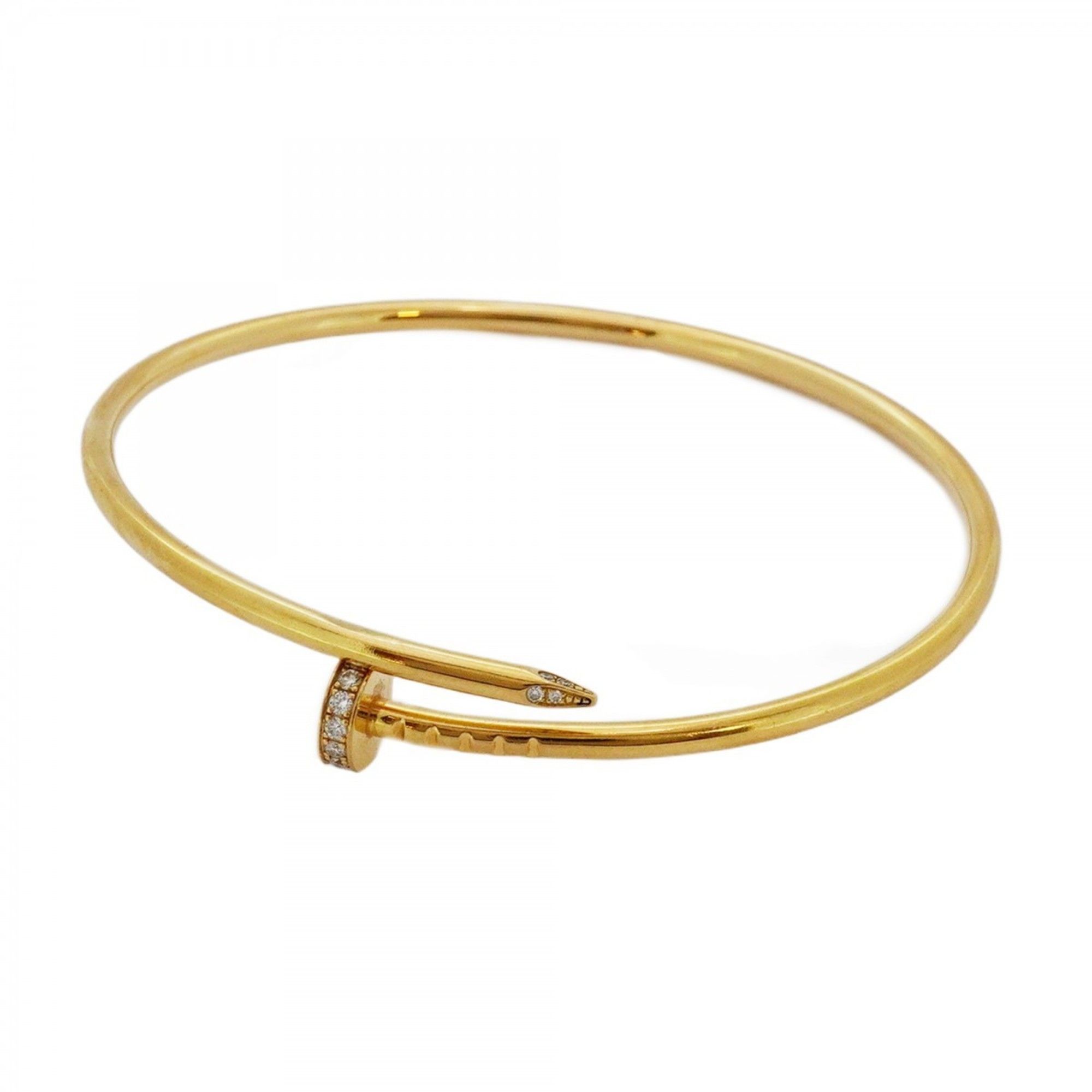 Cartier Juste Un Clou Bangle, Small, 18K Yellow Gold with Diamonds, for Men and Women