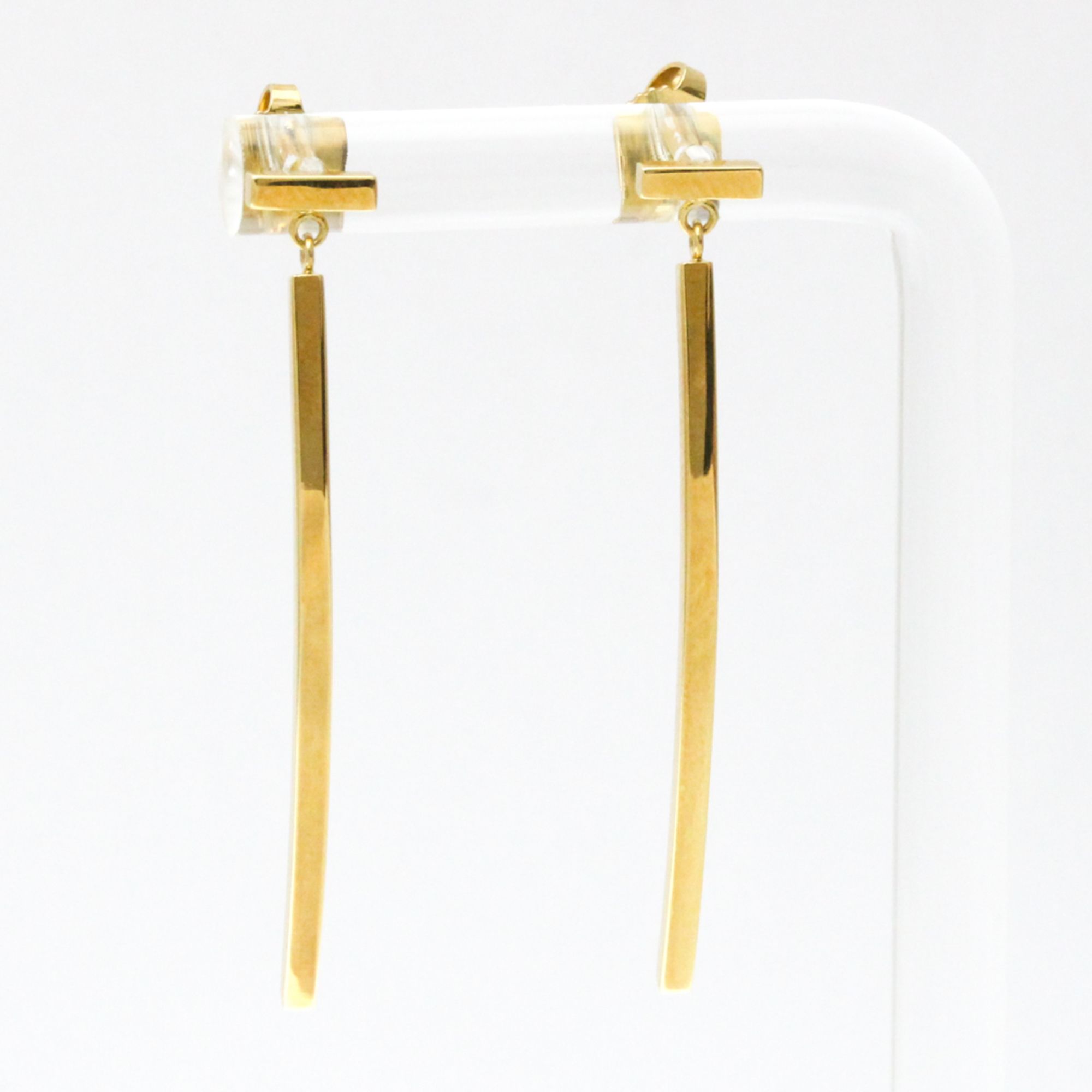 Tiffany Tiffany T Wire Bar Earrings No Stone Yellow Gold (18K) Drop Earrings Gold