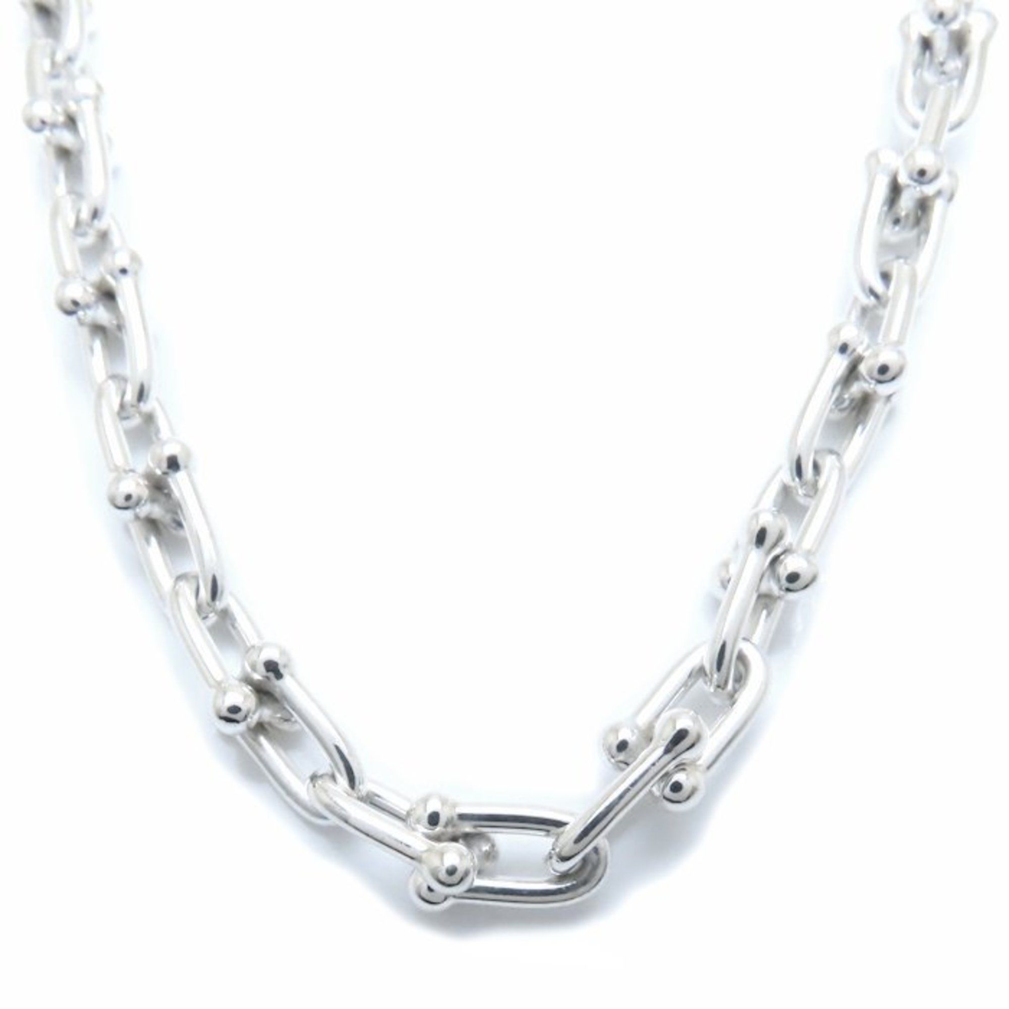 TIFFANY & Co. Tiffany HardWear Small Link Necklace, 45cm, 925 Sterling Silver, Women's, 60153093 294