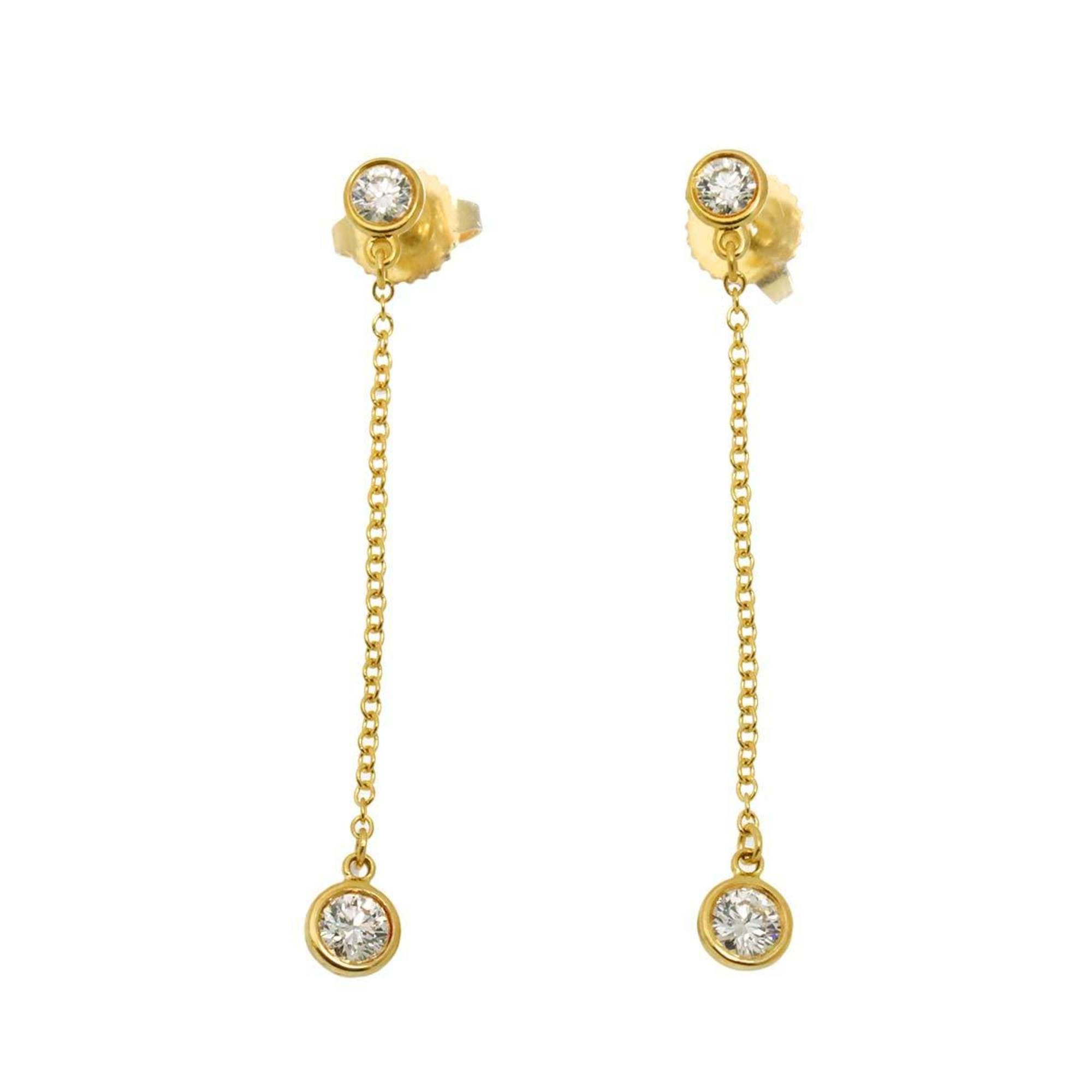 Tiffany & Co. By the Yard Diamond Drop Earrings in 18K Yellow Gold (750)