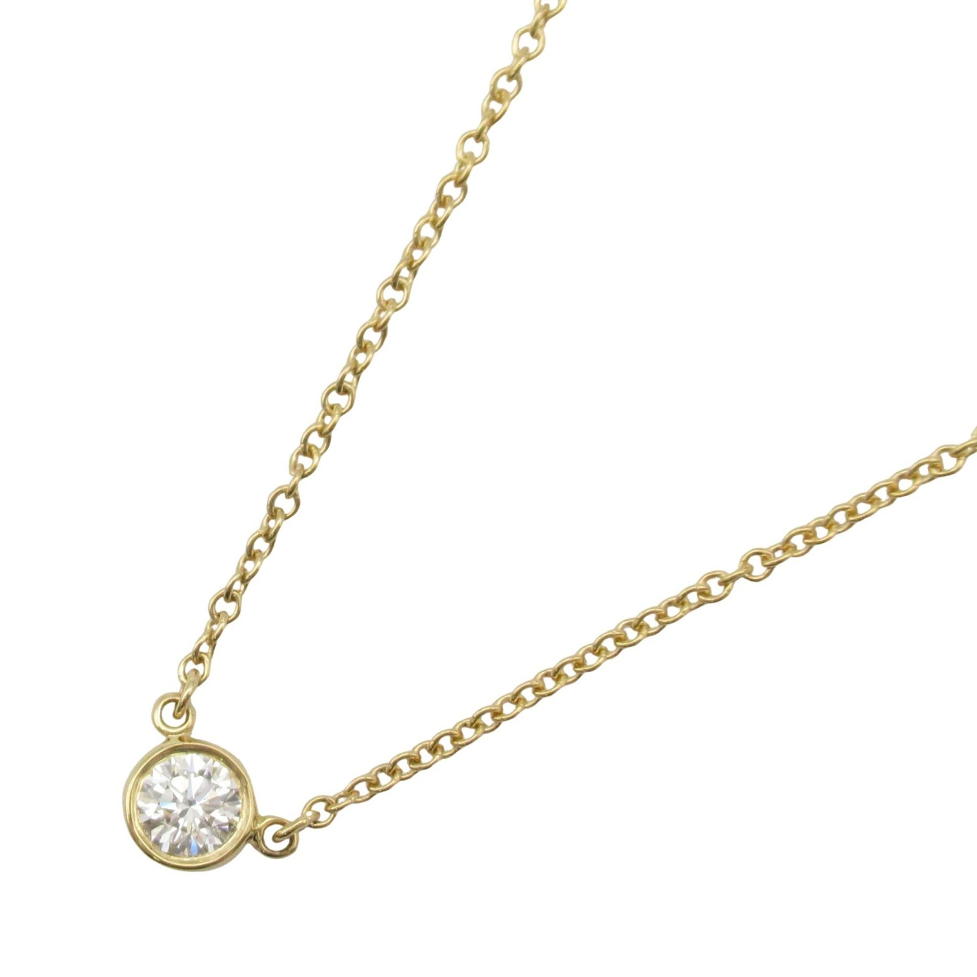 Tiffany & Co. By the Yard Necklace, 18K Yellow Gold with Diamonds, Clear, for Women