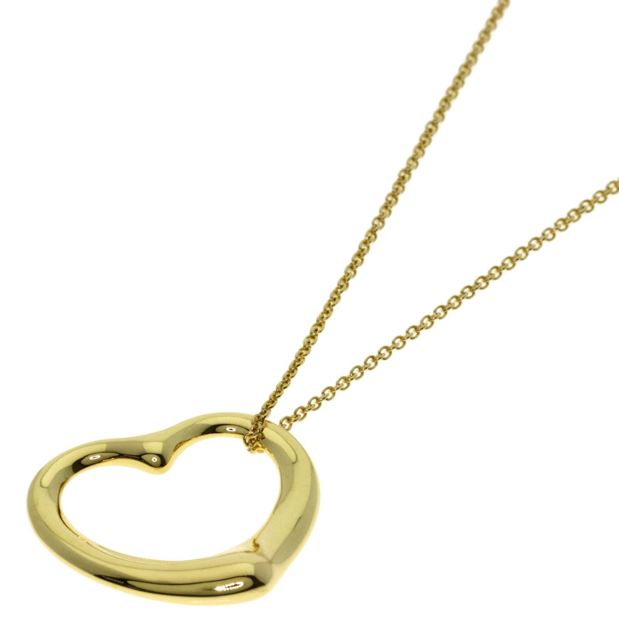 Tiffany & Co. Open Heart Necklace in 18K Yellow Gold for Women.