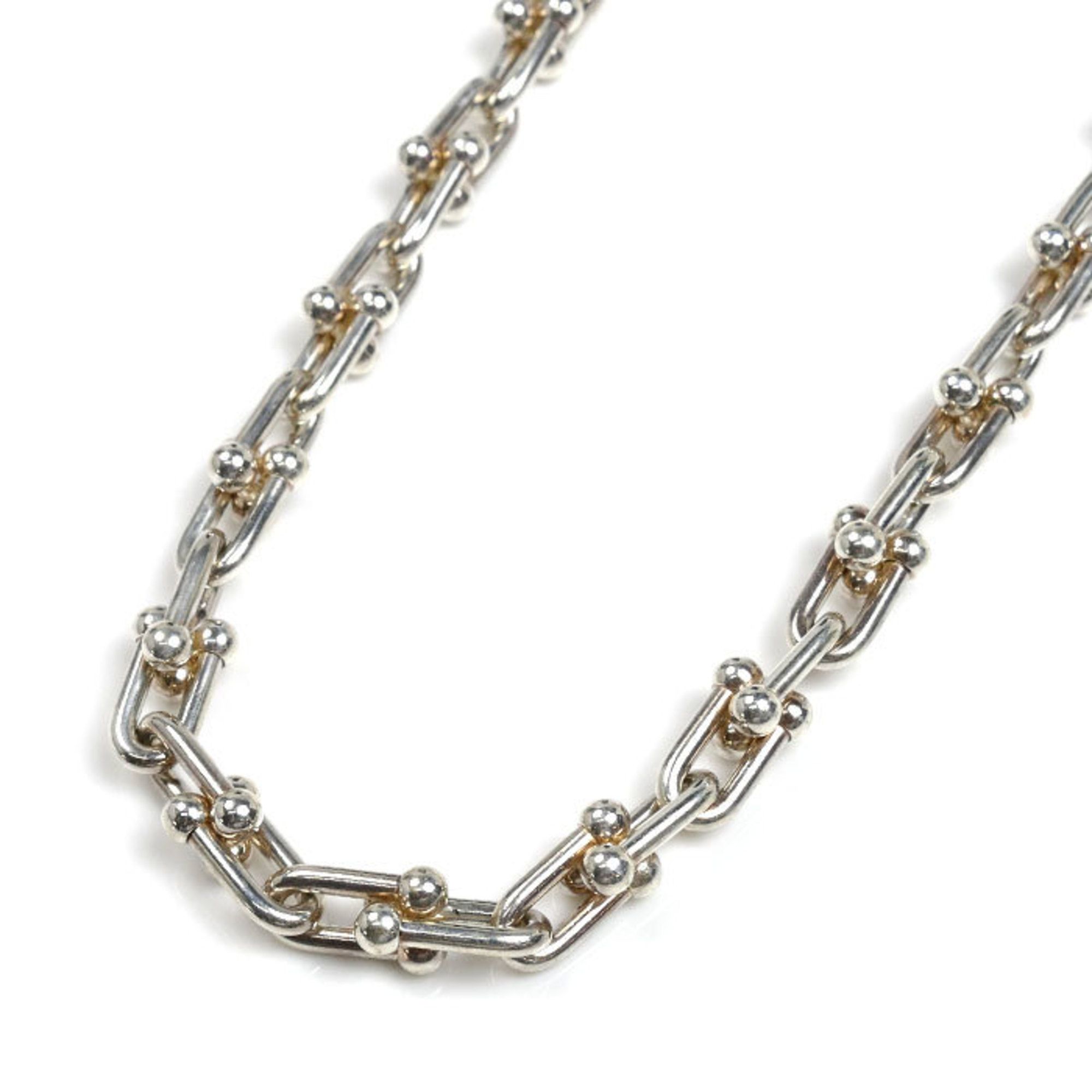 TIFFANY & Co. Tiffany Sterling Silver Small Hardware Link Necklace 60153093 44.9g 45.5cm Unisex