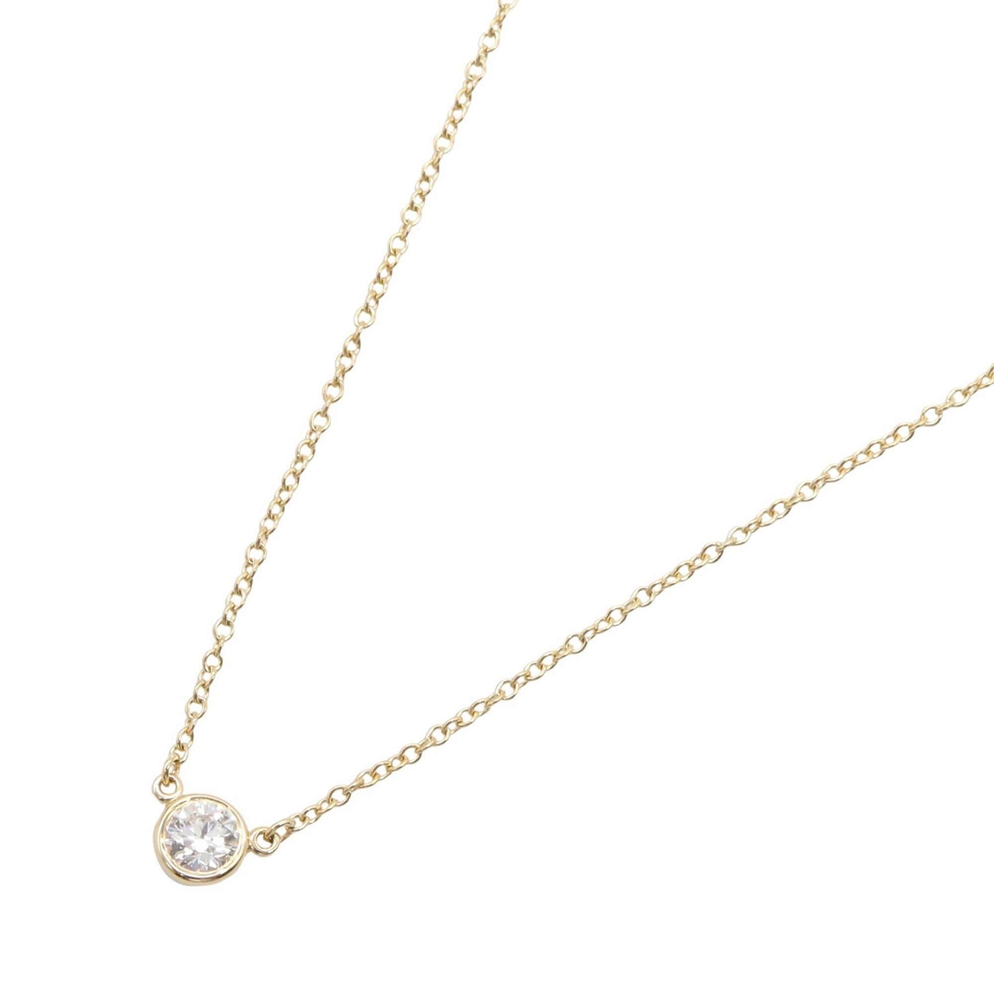 Tiffany & Co. By the Yard Necklace 18K (Yellow Gold) Diamond Ladies Clear