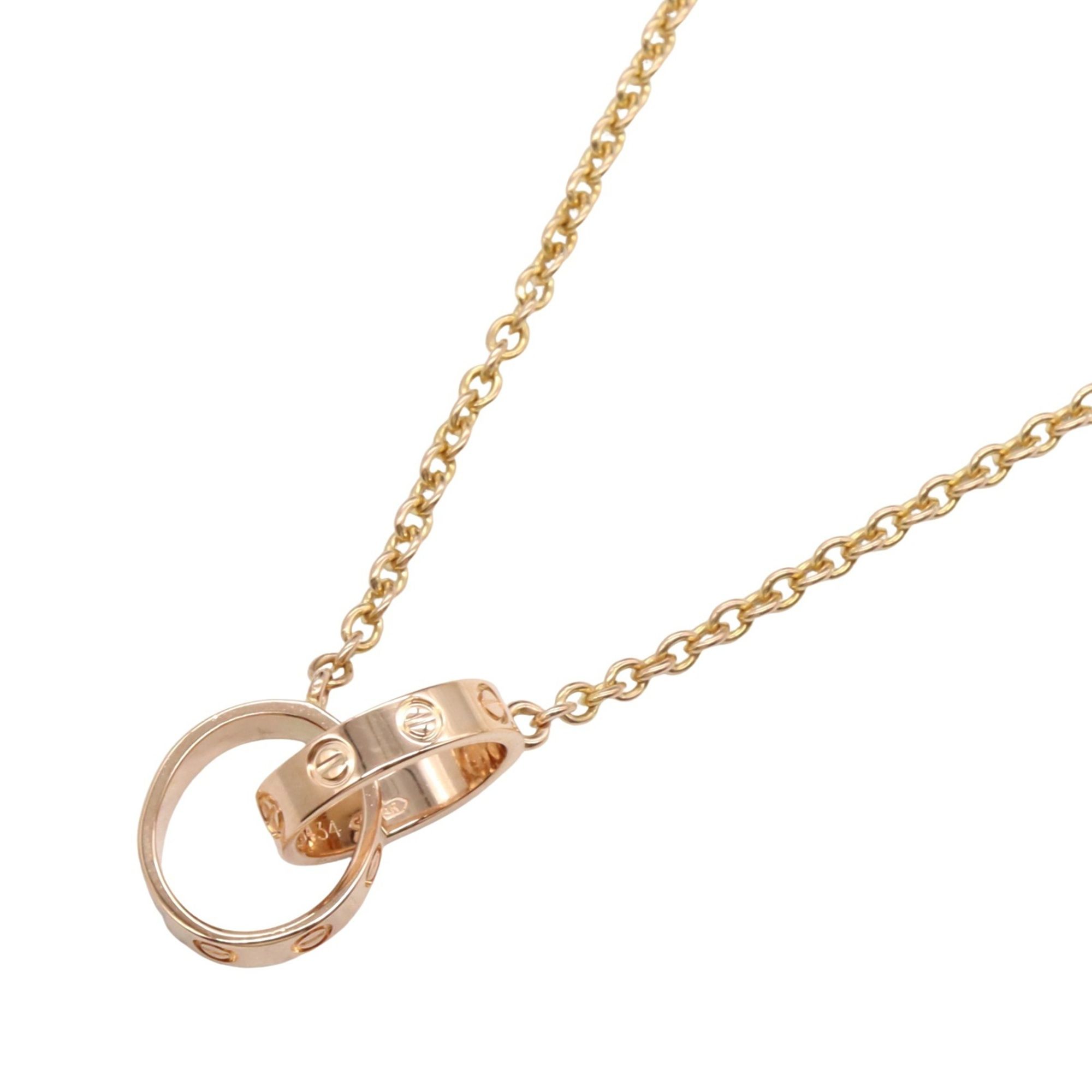 Cartier Baby Love Necklace, 18K Pink Gold (K721300), for Men and Women.