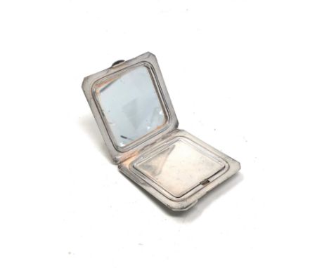 Vintage silver compact weight 117g 