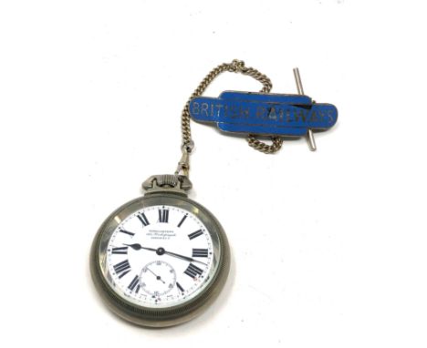 Winegartens London vintage railway regulator pocket watch the watch winds and ticks 