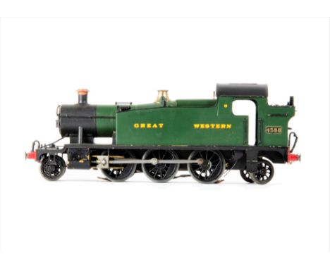 An 0 Gauge (Believed-to-be) Bond's 3-rail electric GWR 45xx 'Prairie' Class 2-6-2 Tank Locomotive, certainly with Bond's moto