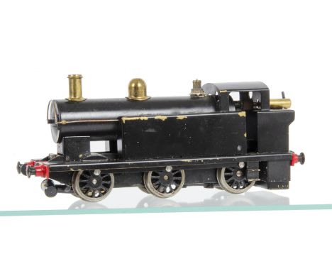 An 0 Gauge live-steam Spirit-fired 'Burton Jinty' 0-6-0 Tank Locomotive, in overall black with brass trim, single-cylinder do