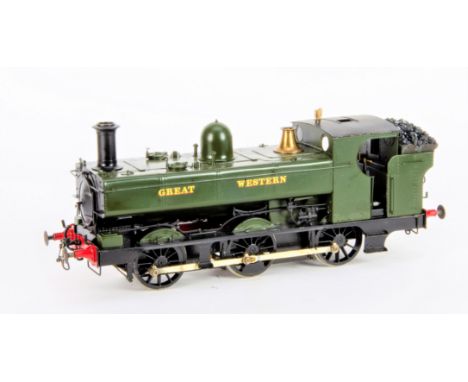 A Gauge 3 (2½in) live-steam radio-controlled Great Western Railway 0-6-0 Pannier Tank Locomotive, by unknown maker, finished 