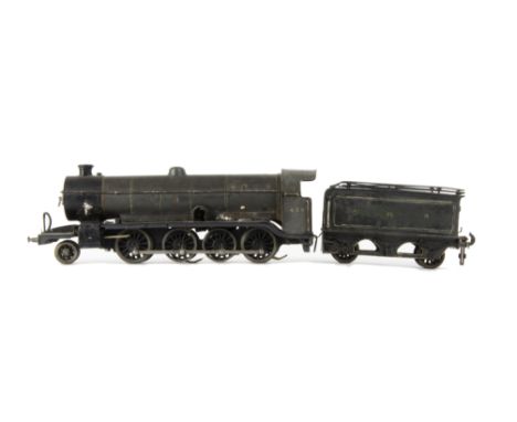 A Vintage 0 Gauge 3-rail electric GNR 2-8-0 Locomotive and Tender Project, possibly an original commercially-made or scratch-