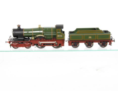 ACE Trains 0 Gauge E16 GWR green Bulldog  4-4-0 Locomotive and Tender, No 3349 'Lyonesse', with additional nameplates, in ori