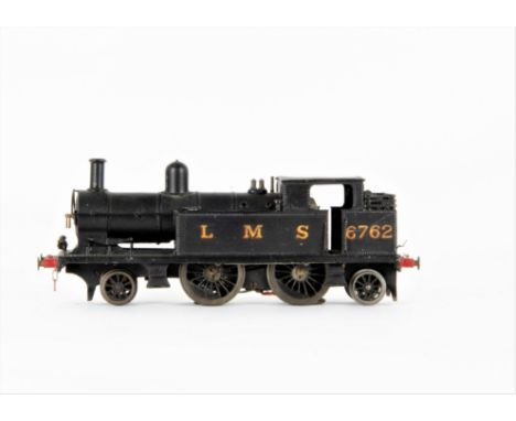A (Believed-to-be) Bond's 0 Gauge 3-rail ex-LNWR 2-4-2 Tank Locomotive, heavily-built with Bond's motor, semi-Finescale iron 