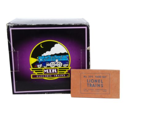 A 'Tinplate Traditions' (MTH) American 0 Gauge No 436 Power House and Vintage Lionel No 309 Yard Set, the Power House in terr