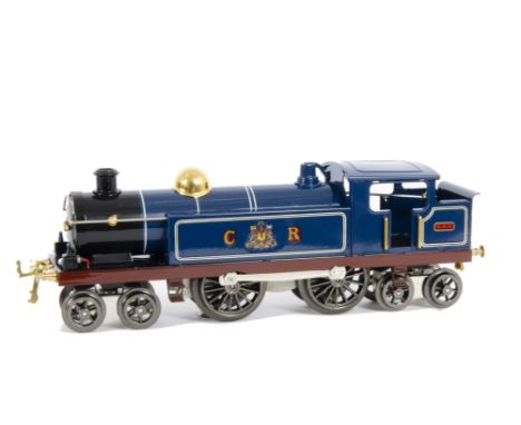 An ACE Trains 0 Gauge 3-rail electric ECR/1 4-4-4 Tank Locomotive, in lined Caledonian blue livery as no 4-4-4, VG-E, very li