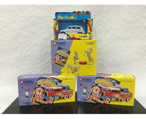 A Corgi die-cast model vehicle : 58007 The Beatles Newspaper Taxi, together with other assorted Corgi die-cast models includi