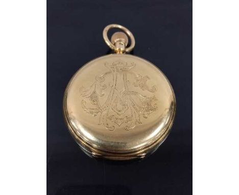 An 18ct gold full hunter Karrusel pocket watch by  S Smith and Son, 9 Strand London, makers to the Admiralty, numbered 191.37