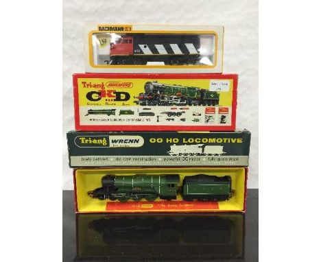 A Tri-ang Railways locomotive : Princess Elizabeth, number R.1017, together with three further locomotives by Tri-ang Hornby,