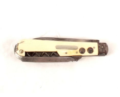 A Victorian coachmans knife, all 'tools' in place with slight damage to scales and one with slight loss, but overall a good e